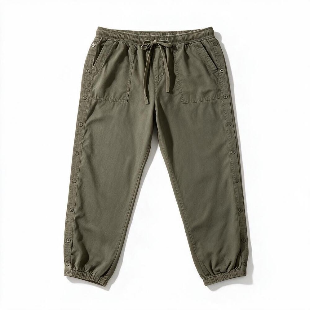 Cloth & Stone Solid Green Tencel Joggers